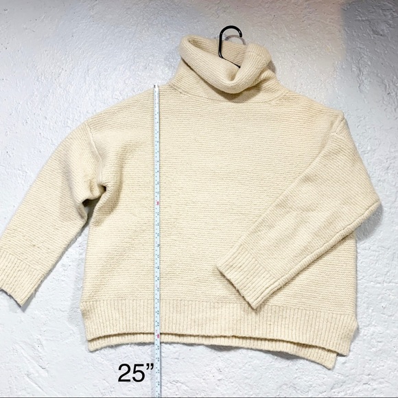 J.O.A Chunky Turtleneck Sweater in Ivory - Picture 6 of 8